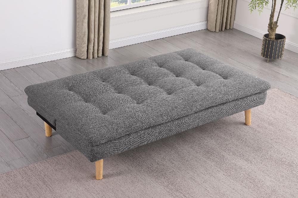 Coaster Scout Upholstered Tufted Convertible Sofa Bed Grey