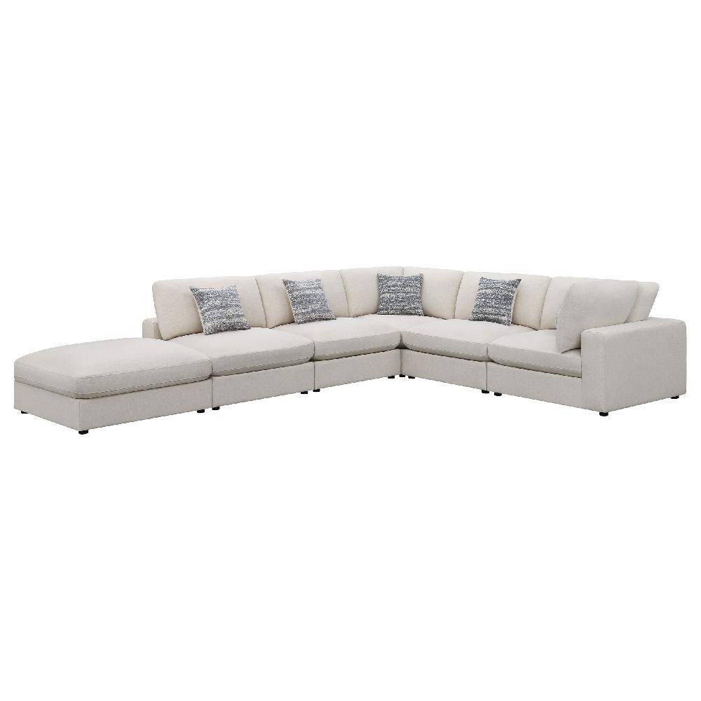Coaster Serene 6-piece Upholstered Modular Sectional Sofa Beige