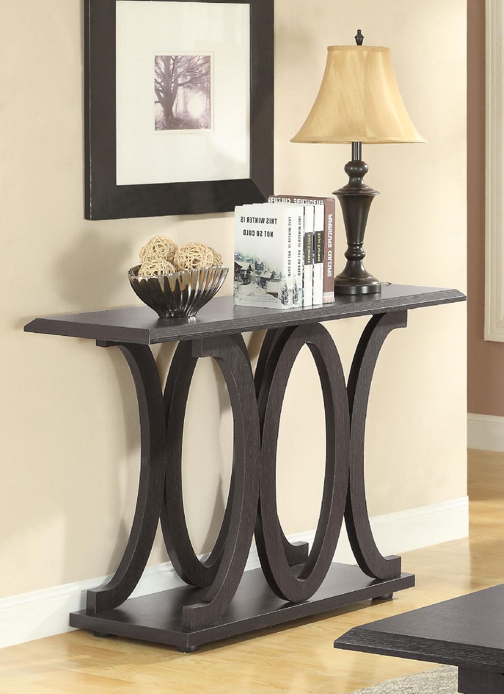 Coaster Shelly Engineered Wood Entryway Console Table Cappuccino