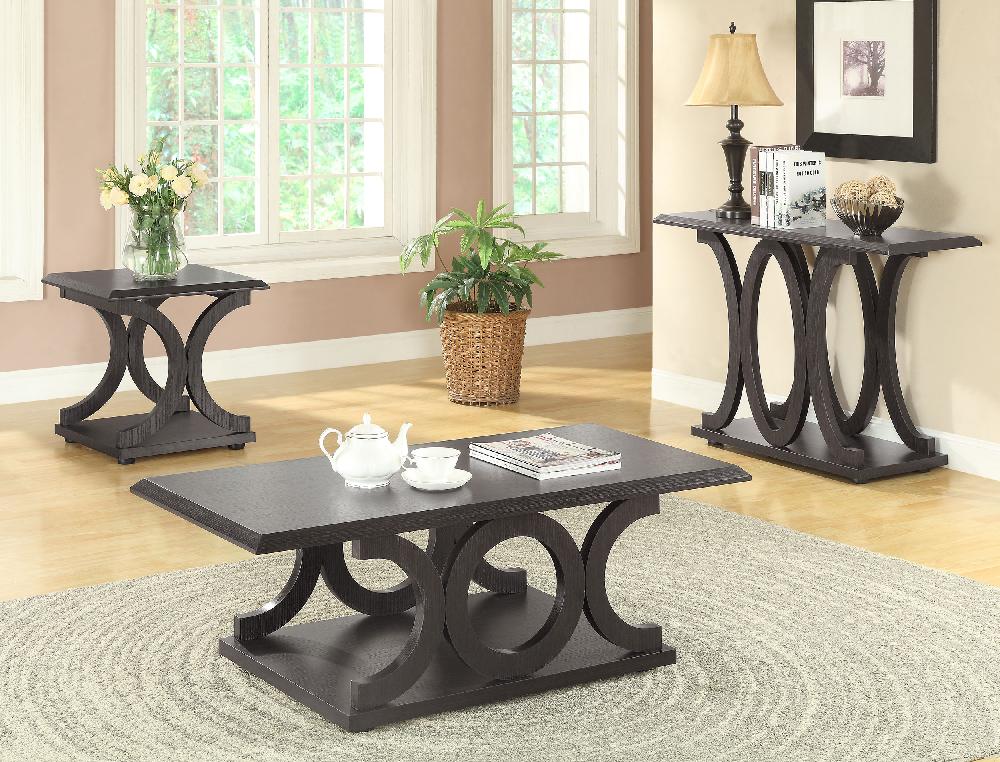 Coaster Shelly Engineered Wood Entryway Console Table Cappuccino
