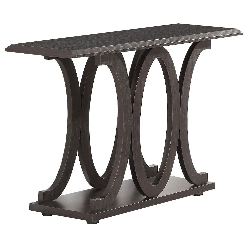 coaster Shelly Engineered Wood Entryway Console Table Cappuccino