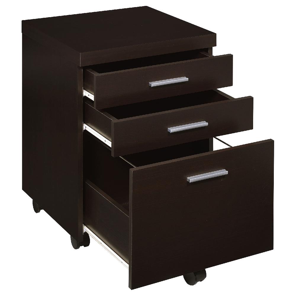 Coaster Skylar 3-drawer Home Office Mobile File Cabinet Cappuccino