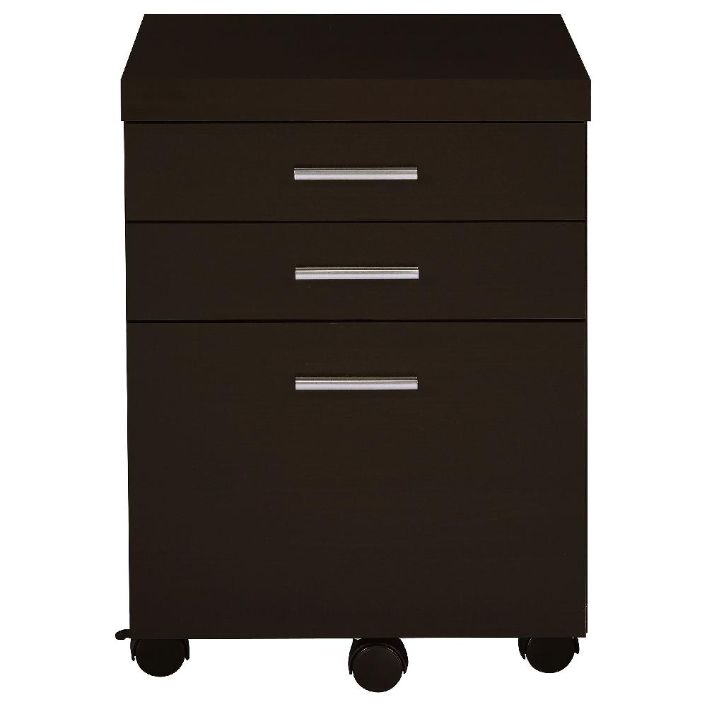 Coaster Skylar 3-drawer Home Office Mobile File Cabinet Cappuccino