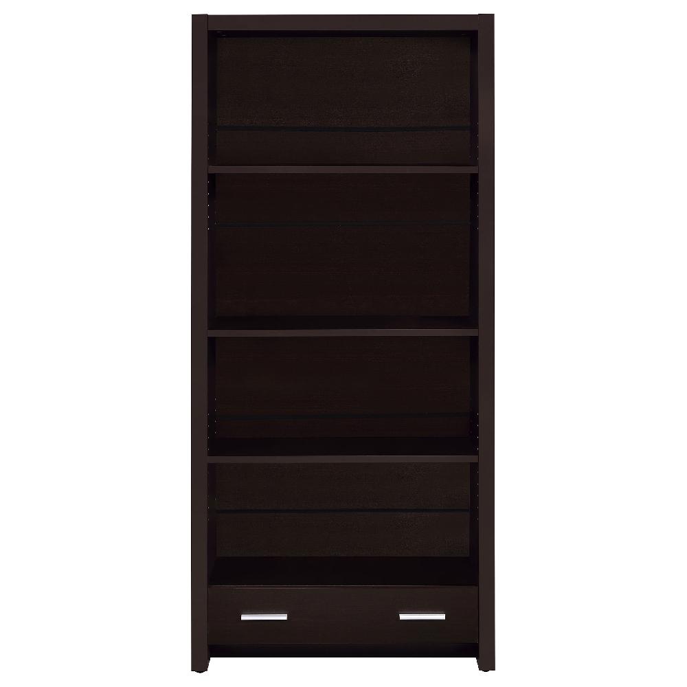 Coaster Skylar 71-inch 5-shelf Bookcase With Drawer Cappuccino