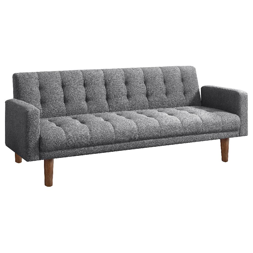 coaster Sommer Upholstered Tufted Convertible Sofa Bed Grey
