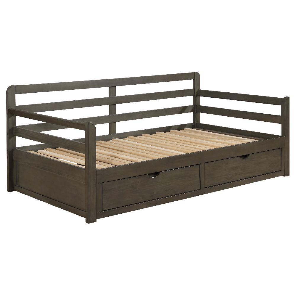 Coaster Sorrento 2-drawer Twin XL Daybed With Extension Trundle Grey
