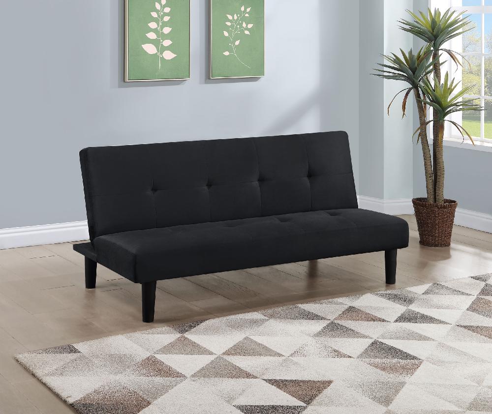 Coaster Stanford Upholstered Tufted Convertible Sofa Bed Black