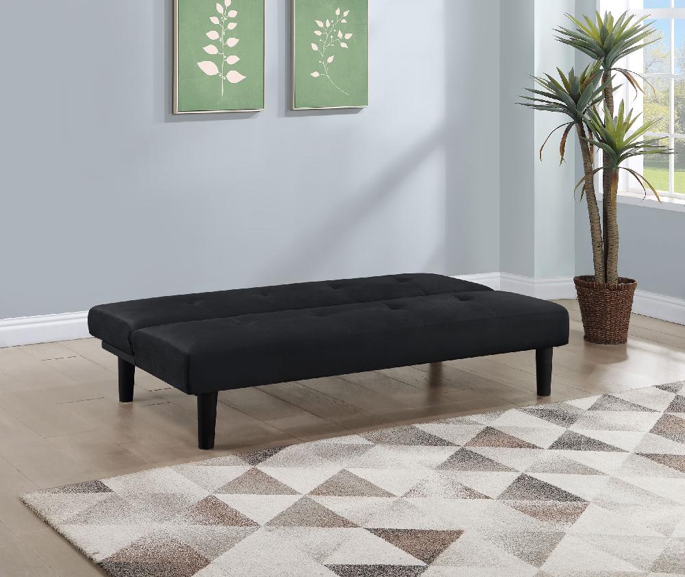 Coaster Stanford Upholstered Tufted Convertible Sofa Bed Black