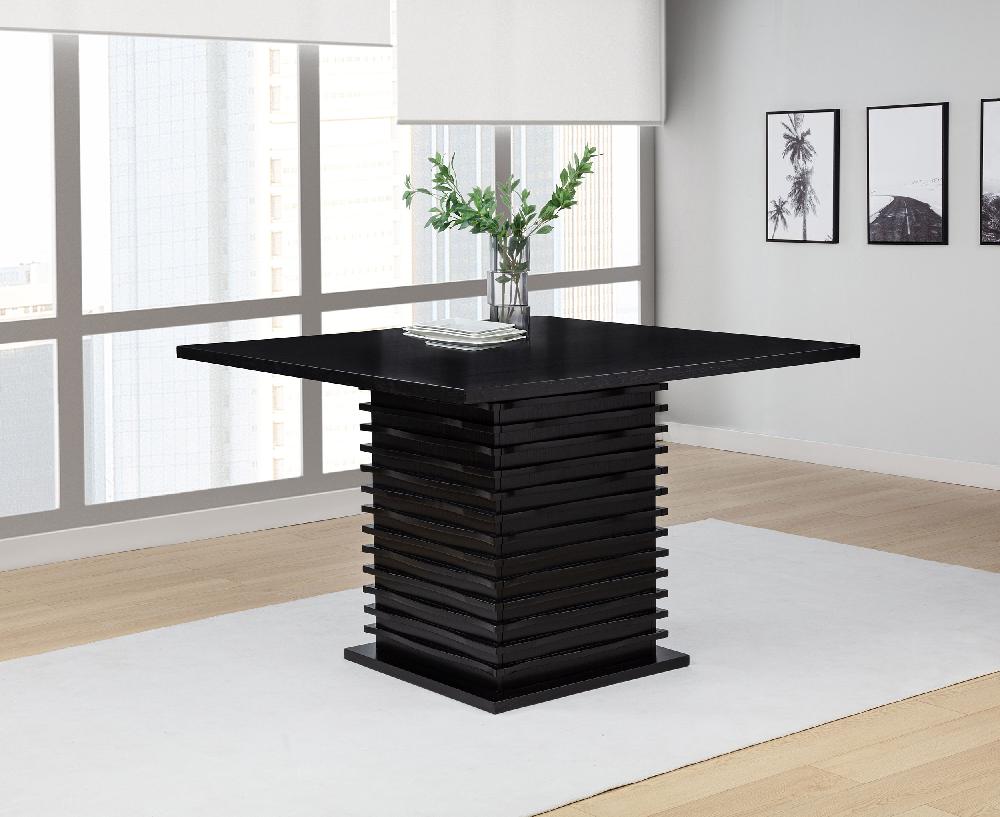 Coaster Stanton Square 54-inch Counter Height Dining Table Black