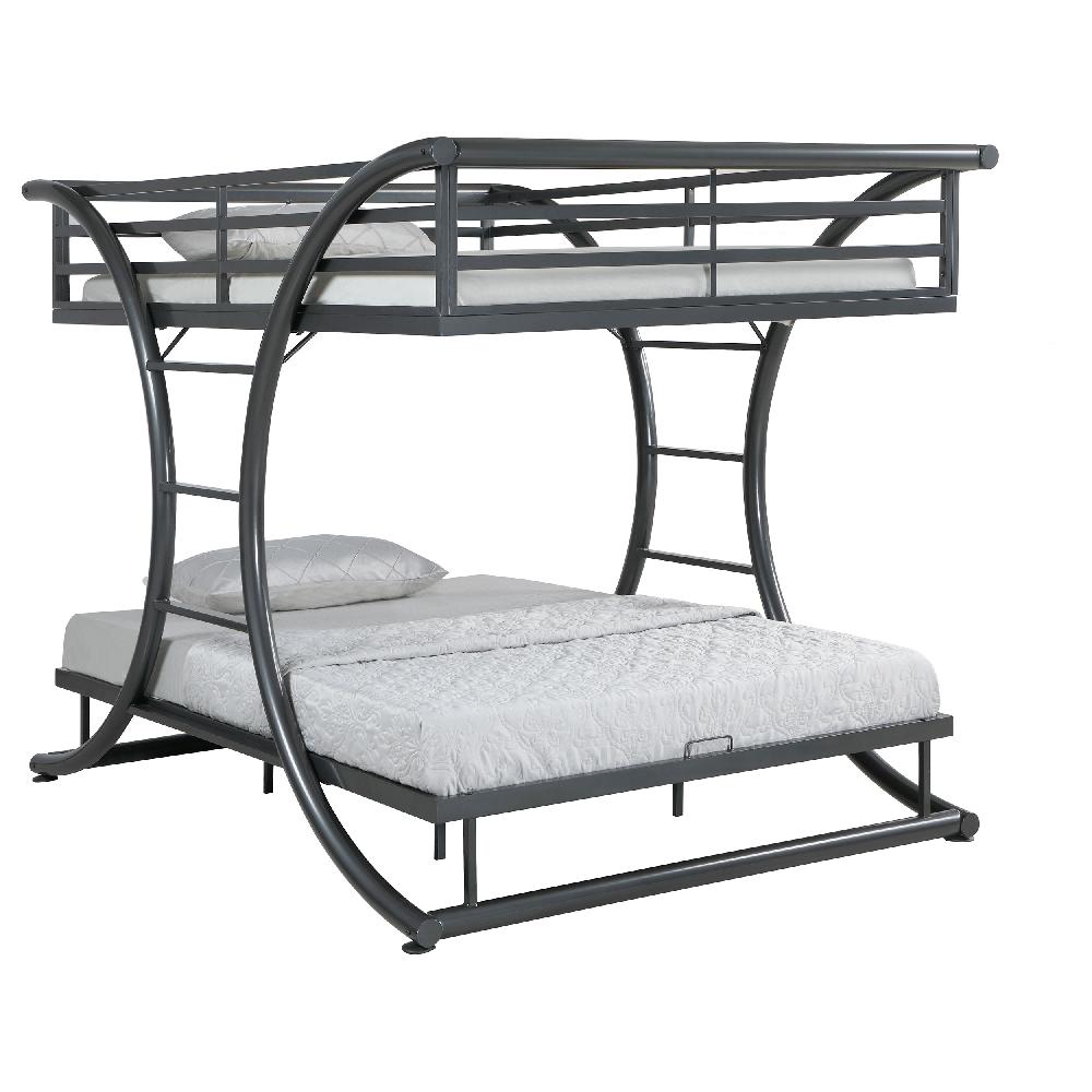 Coaster Stephan Metal Full Over Full Bunk Bed Gunmetal