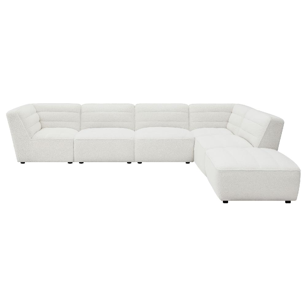 Coaster Sunny 6-piece Upholstered Modular Sectional Sofa Natural