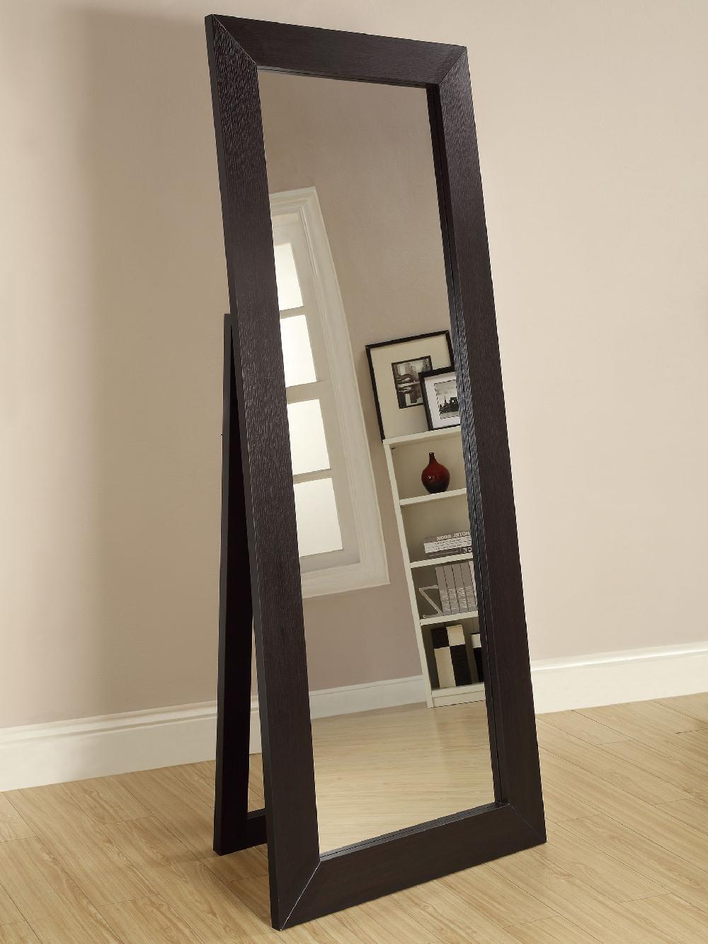 Coaster Toga 28 X 72 Inch Wood Standing Floor Mirror Cappuccino