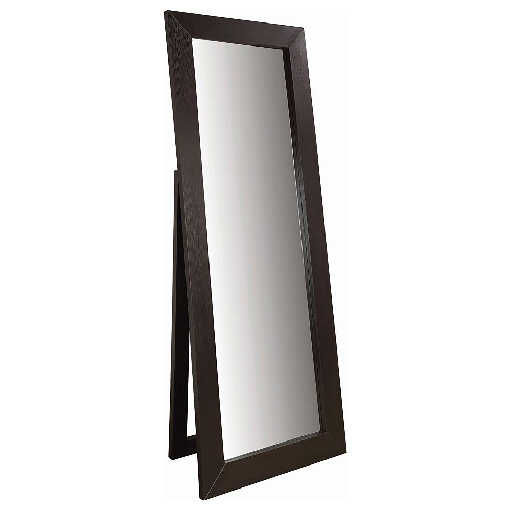 coaster Toga 28 x 72 Inch Wood Standing Floor Mirror Cappuccino