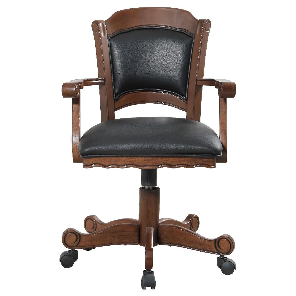 Coaster Turk Upholstered Swivel Dining And Game Chair Tobacco
