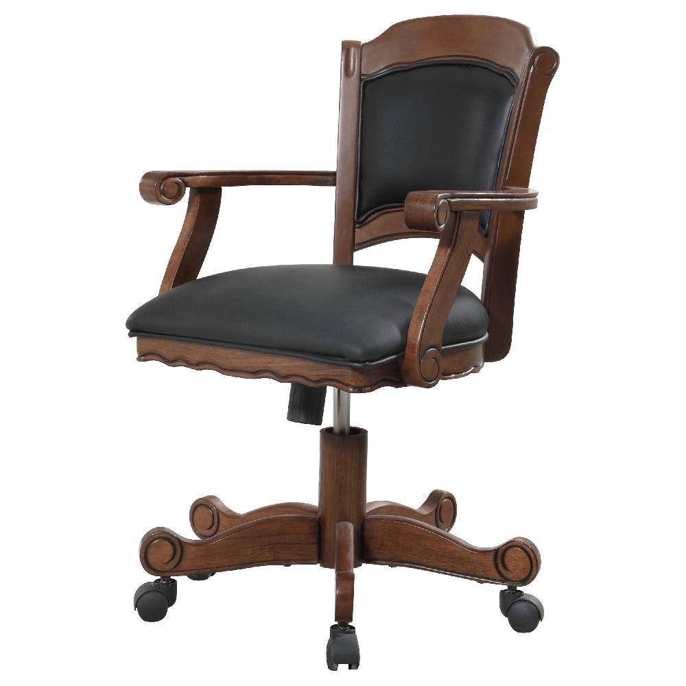 Coaster Turk Upholstered Swivel Dining And Game Chair Tobacco
