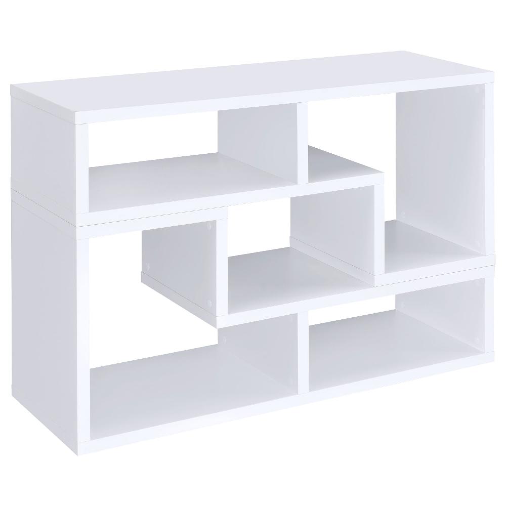 coaster Velma Multipurpose TV Stand and Bookshelf White