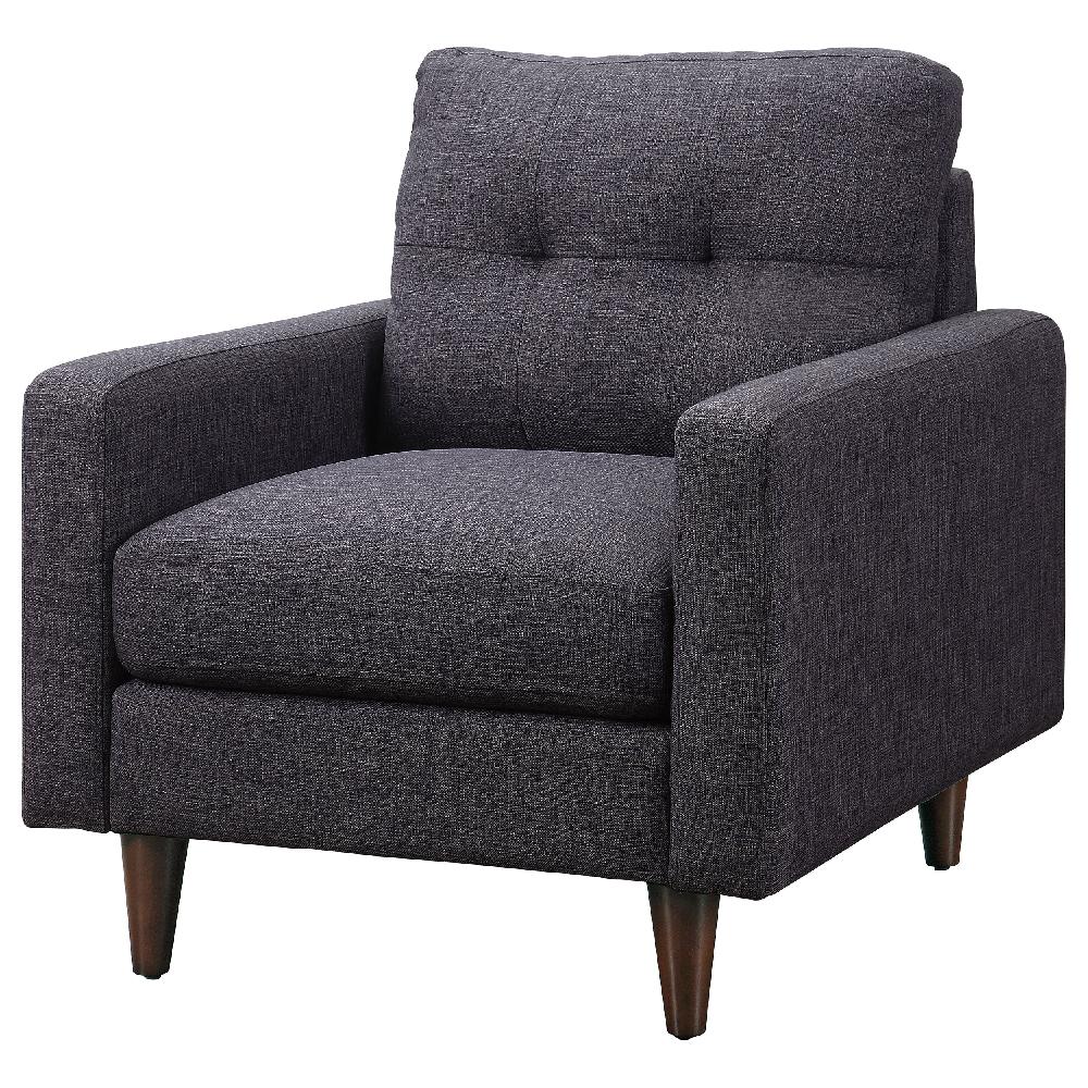 Coaster Watsonville Upholstered Track Arm Tufted Accent Chair Grey