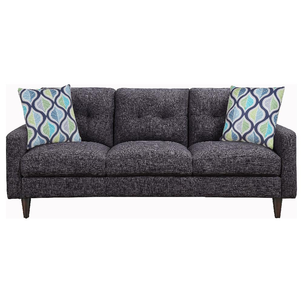 Coaster Watsonville Upholstered Track Arm Tufted Sofa Grey