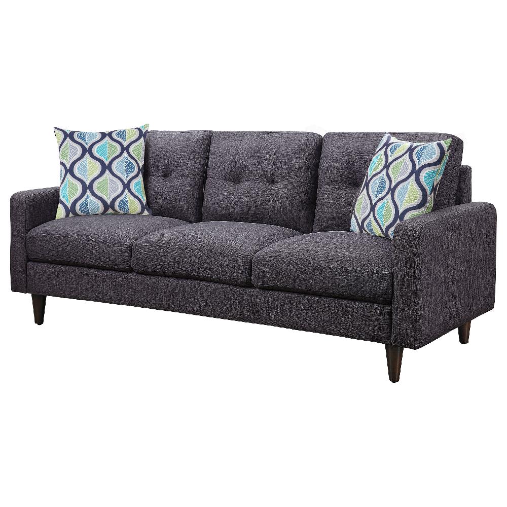 Coaster Watsonville Upholstered Track Arm Tufted Sofa Grey