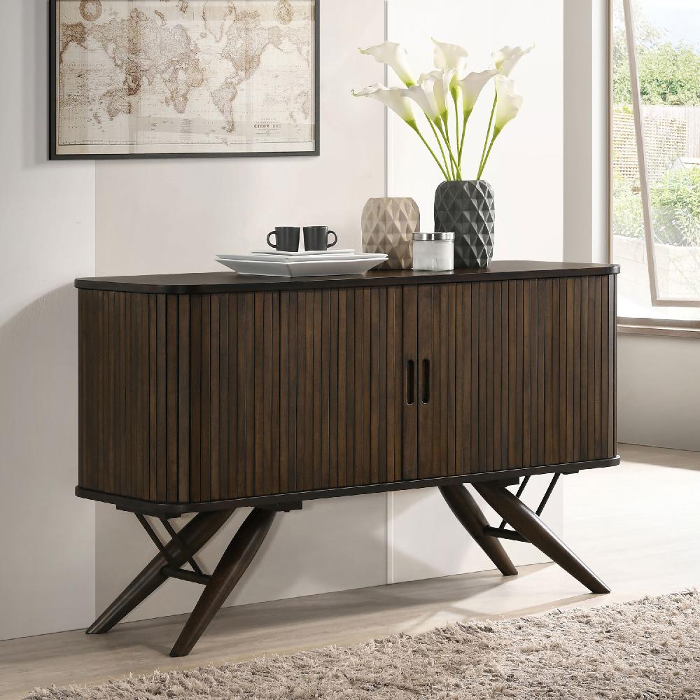 Coaster Wes 2-door Sideboard Buffet Storage Cabinet Dark Walnut