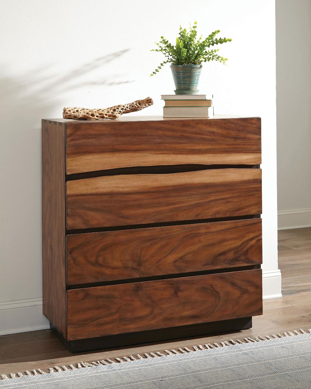 Coaster Winslow 4-drawer Bedroom Chest Smokey Walnut