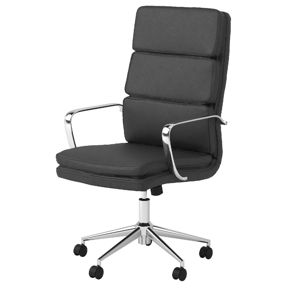 Coaster Ximena Upholstered Adjustable High Back Office Chair Black