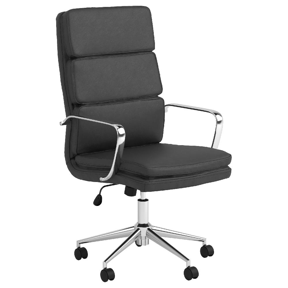 coaster Ximena Upholstered Adjustable High Back Office Chair Black