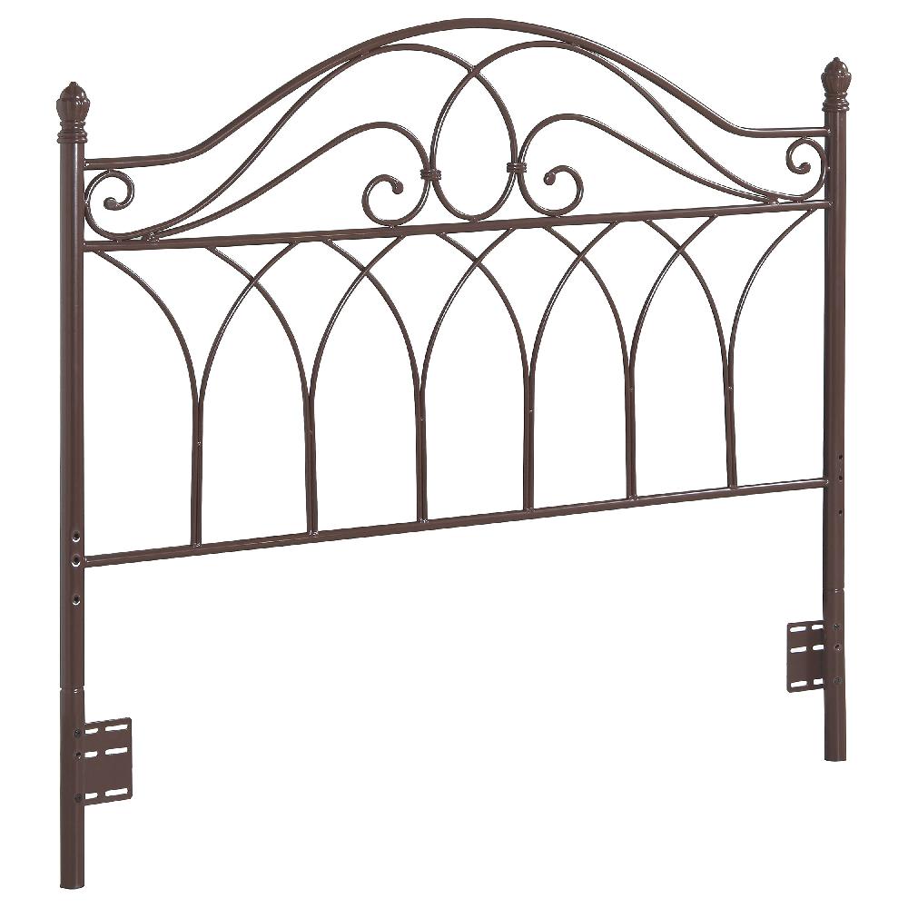 coaster Zola Metal Queen or Full Open Frame Headboard Brown