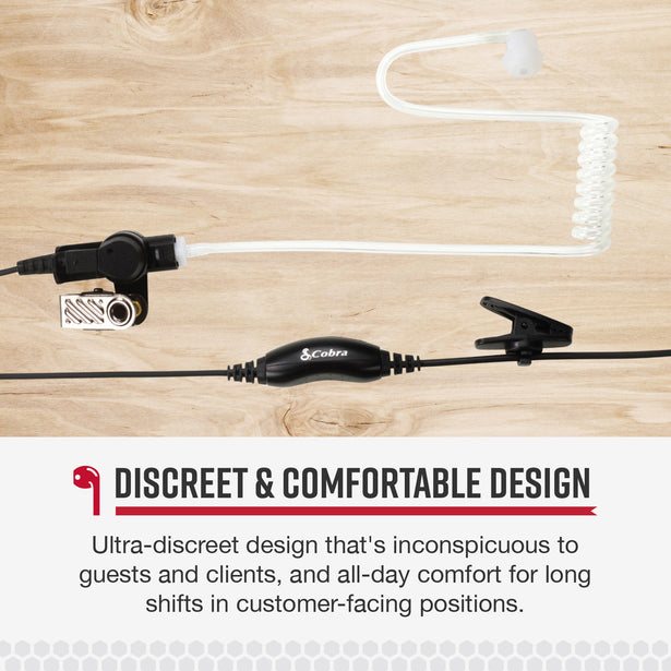 Cobra Surveillance Earpiece With Transparent Acoustic Tube