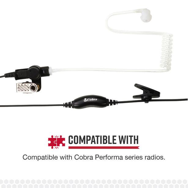 Cobra Surveillance Earpiece With Transparent Acoustic Tube