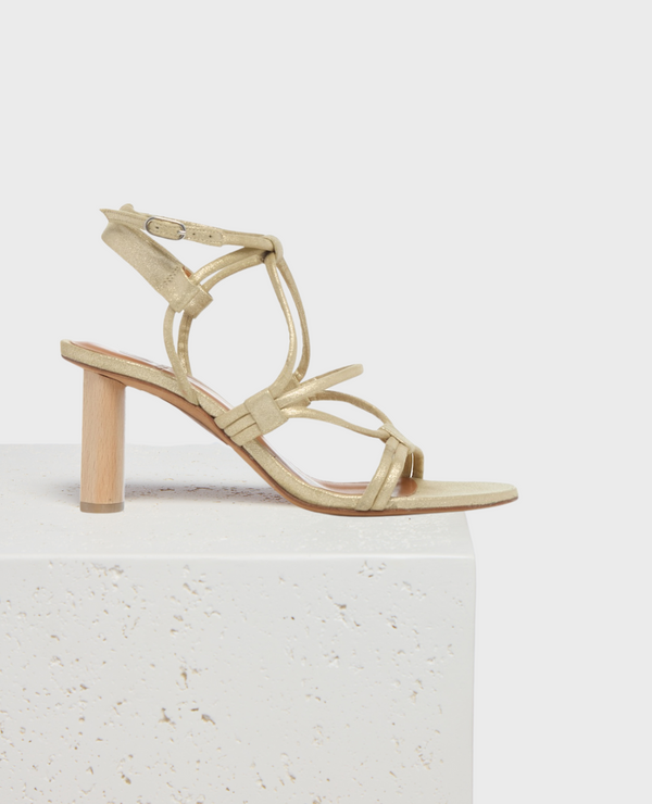 coclico Glaze HeelChampagne Shimmer Suede