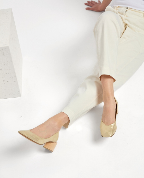 Coclico Icy PumpChampagne Shimmer Suede