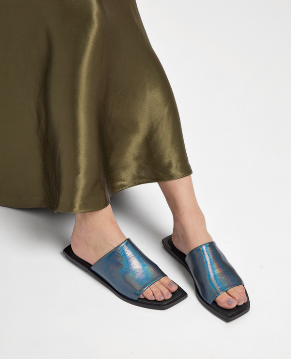 Coclico Irony SandalCarbon Iridescent Leather