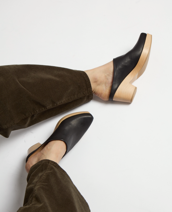 Coclico Kule ClogBlack Leather