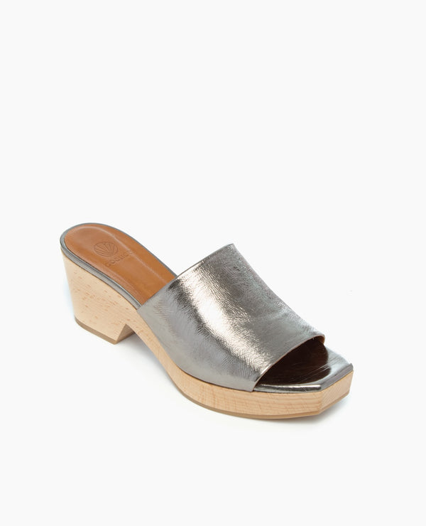 Coclico Mist ClogAcero Metallic Leather