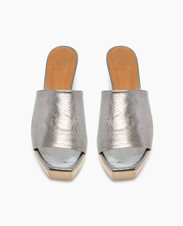 Coclico Mist ClogAcero Metallic Leather