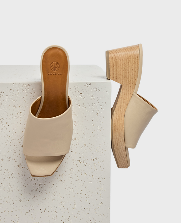 coclico Mist ClogLatte Macchiato Leather