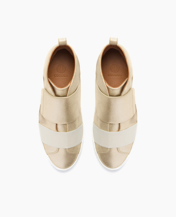 Coclico Opa High-Top SneakerHelios Metallic Suede