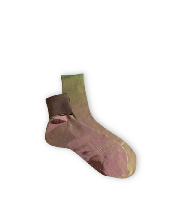 Coclico Maria La Rosa Nocciola Silk SocksNocciola Foil