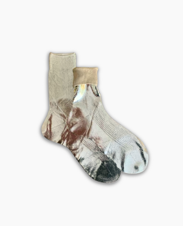 Coclico Maria La Rosa Platino Silk SocksPlatino Foil