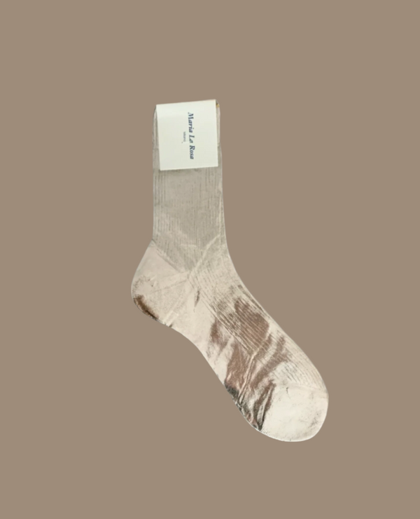 Coclico Maria La Rosa Platino Silk SocksPlatino Foil
