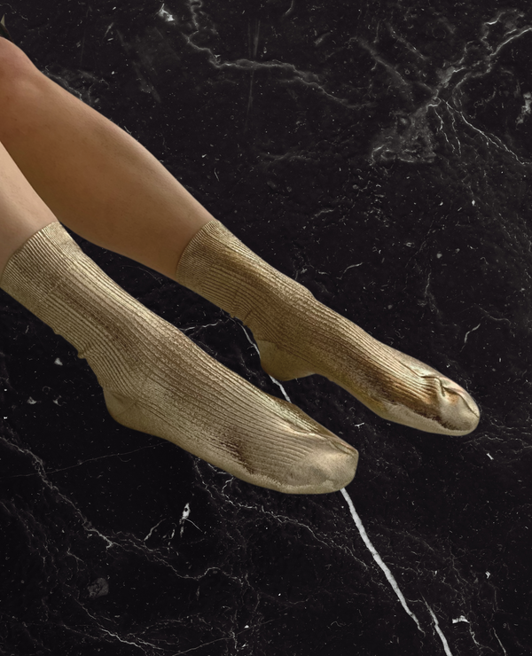 Coclico Maria La Rosa Platino Silk SocksPlatino Foil