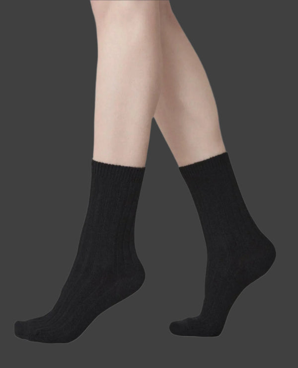 Coclico Swedish Stockings Bodil Wool/Cashmere SocksBlack