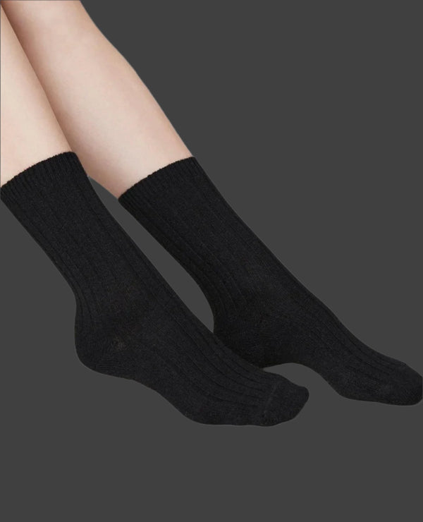 Coclico Swedish Stockings Bodil Wool/Cashmere SocksBlack