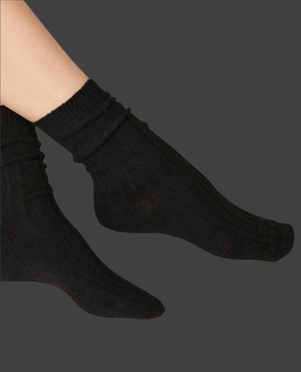 coclico Swedish Stockings Bodil Wool/Cashmere SocksBlack