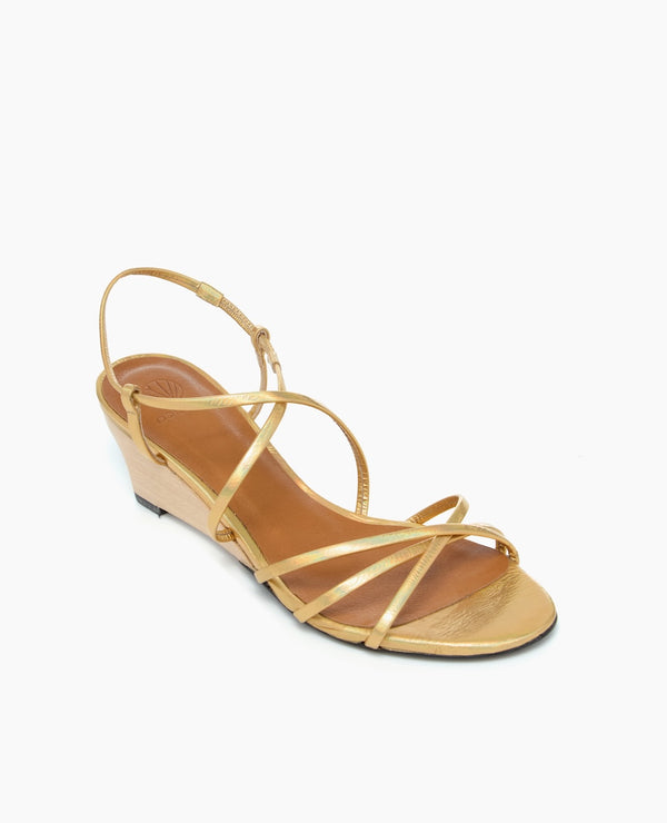 Coclico Vain Demi-Wedge SandalIris Iridescent Leather