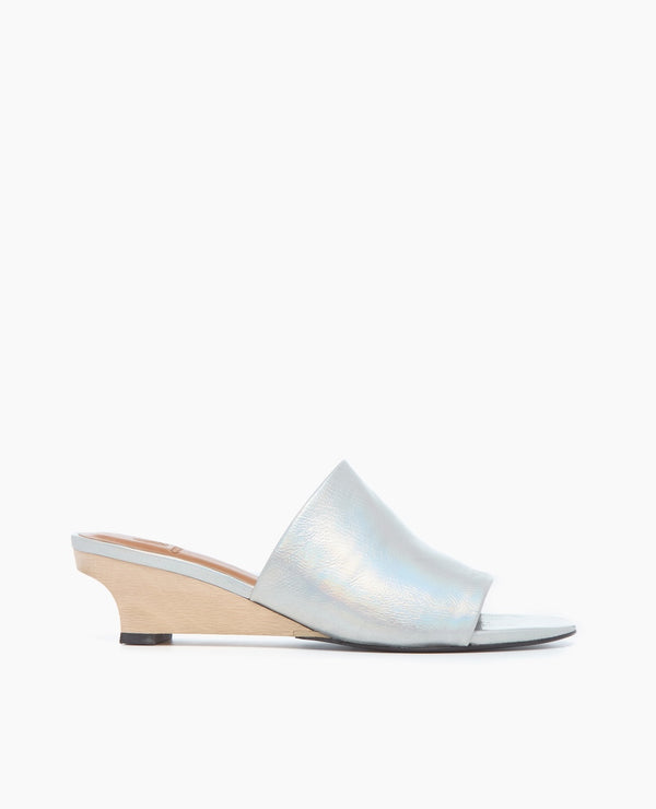 Coclico Vita Demi-Wedge SandalSterling Iridescent Leather