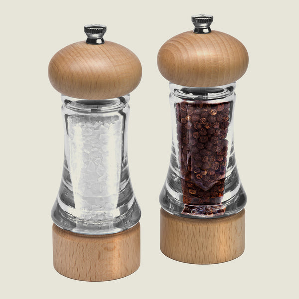 cole & mason Cole & Mason Basics Beech Wood & Acrylic Salt & Pepper Mill Set