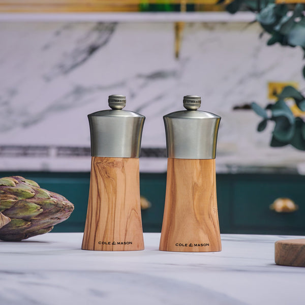 Cole & Mason Cole & Mason Bromley Olive Wood Salt & Pepper Mills