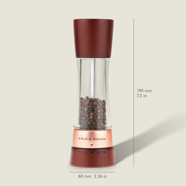 Cole & Mason Cole & Mason Derwent Chestnut Rose Gold Pepper Mill